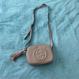 GG pink Leather Crossbody Bag